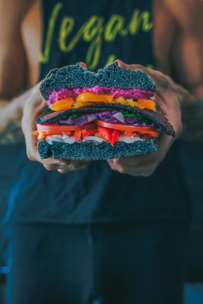 Assortment of meat and plant-based protein sources