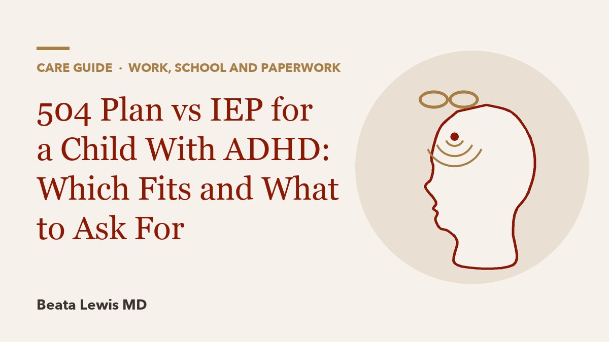 504 Plan vs IEP for a Child With ADHD: Which Fits and What to Ask For