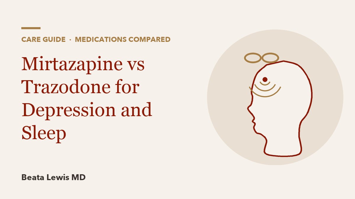 Mirtazapine vs Trazodone for Depression and Sleep