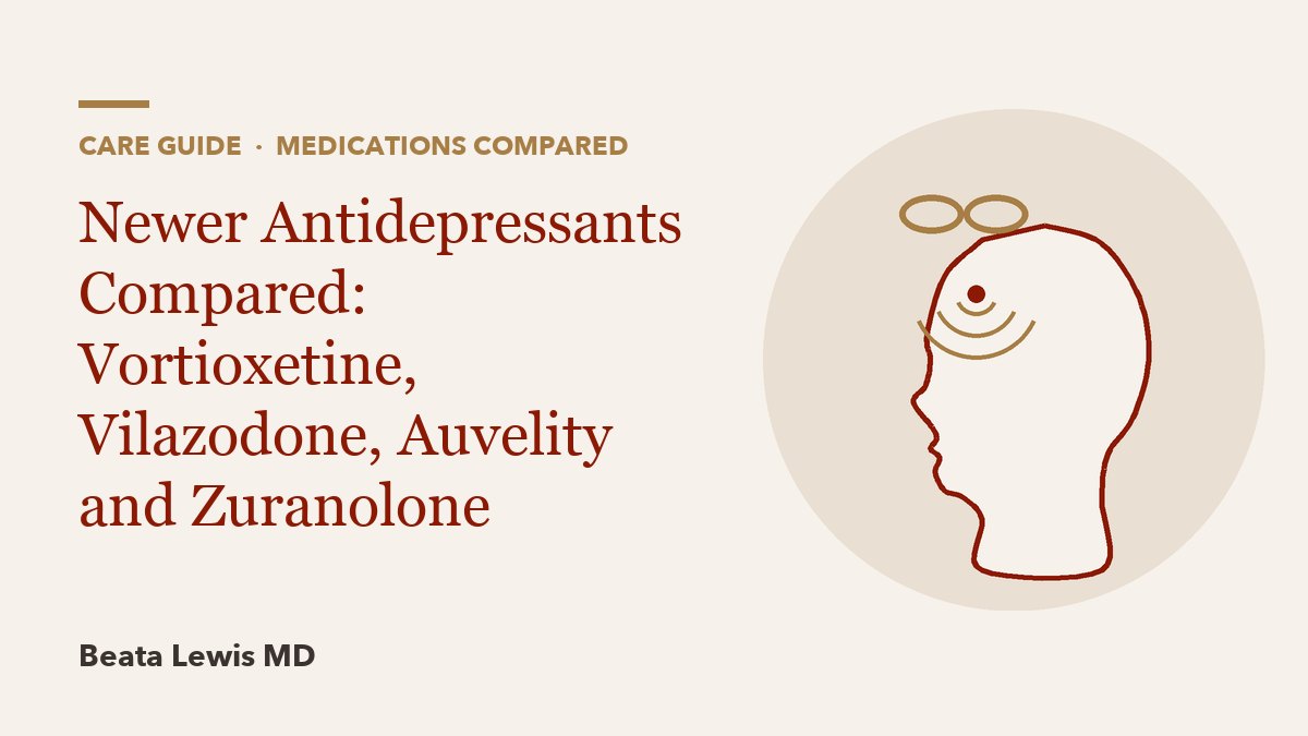 Newer Antidepressants Compared: Vortioxetine, Vilazodone, Auvelity and Zuranolone
